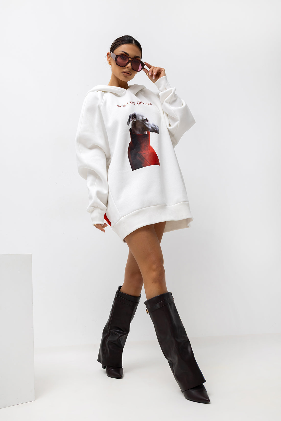 Miss Dog Kapucnou (Biele)