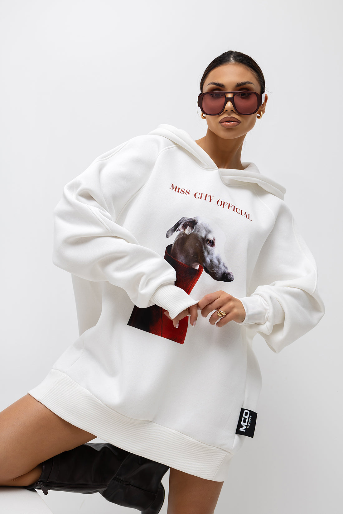 Miss Dog Kapucnou (Biele)