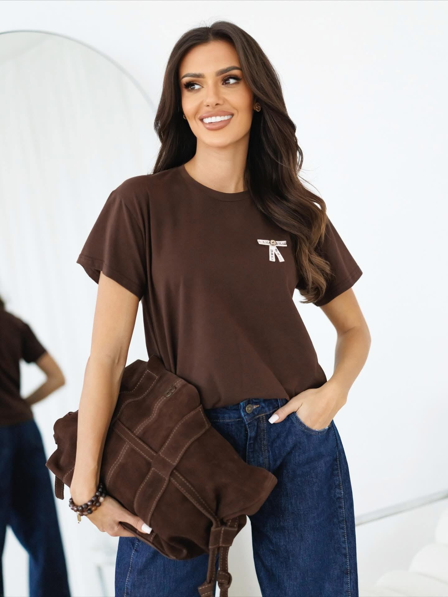 Tričko Olívia hnedé