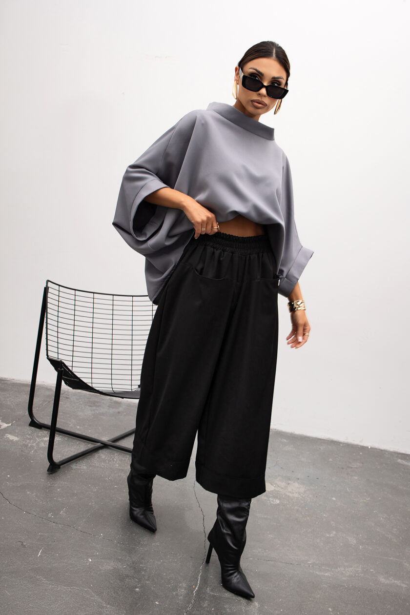 Dámska Kimonová blúzka sivá