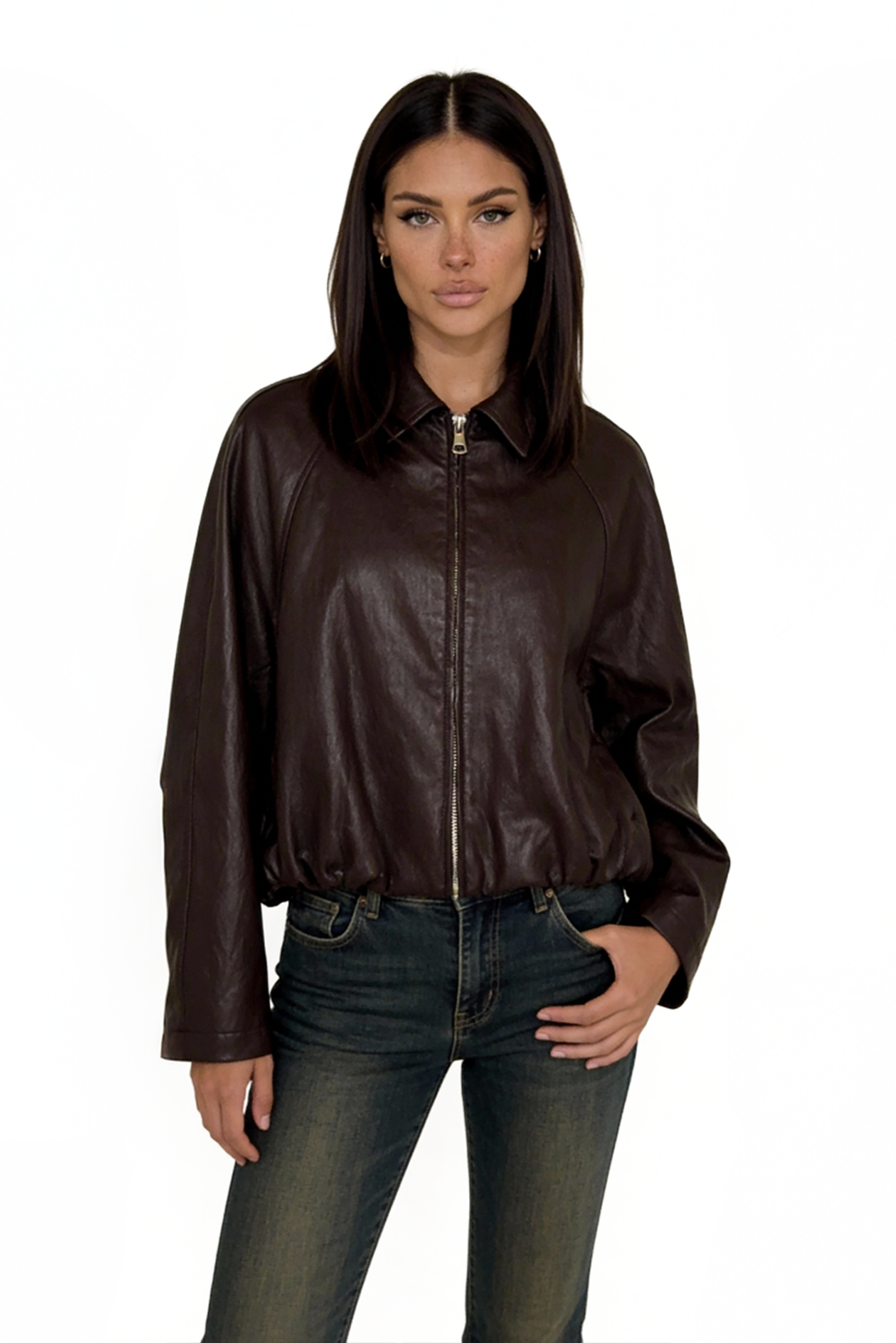 Bomber Bunda Moly-čokoládová