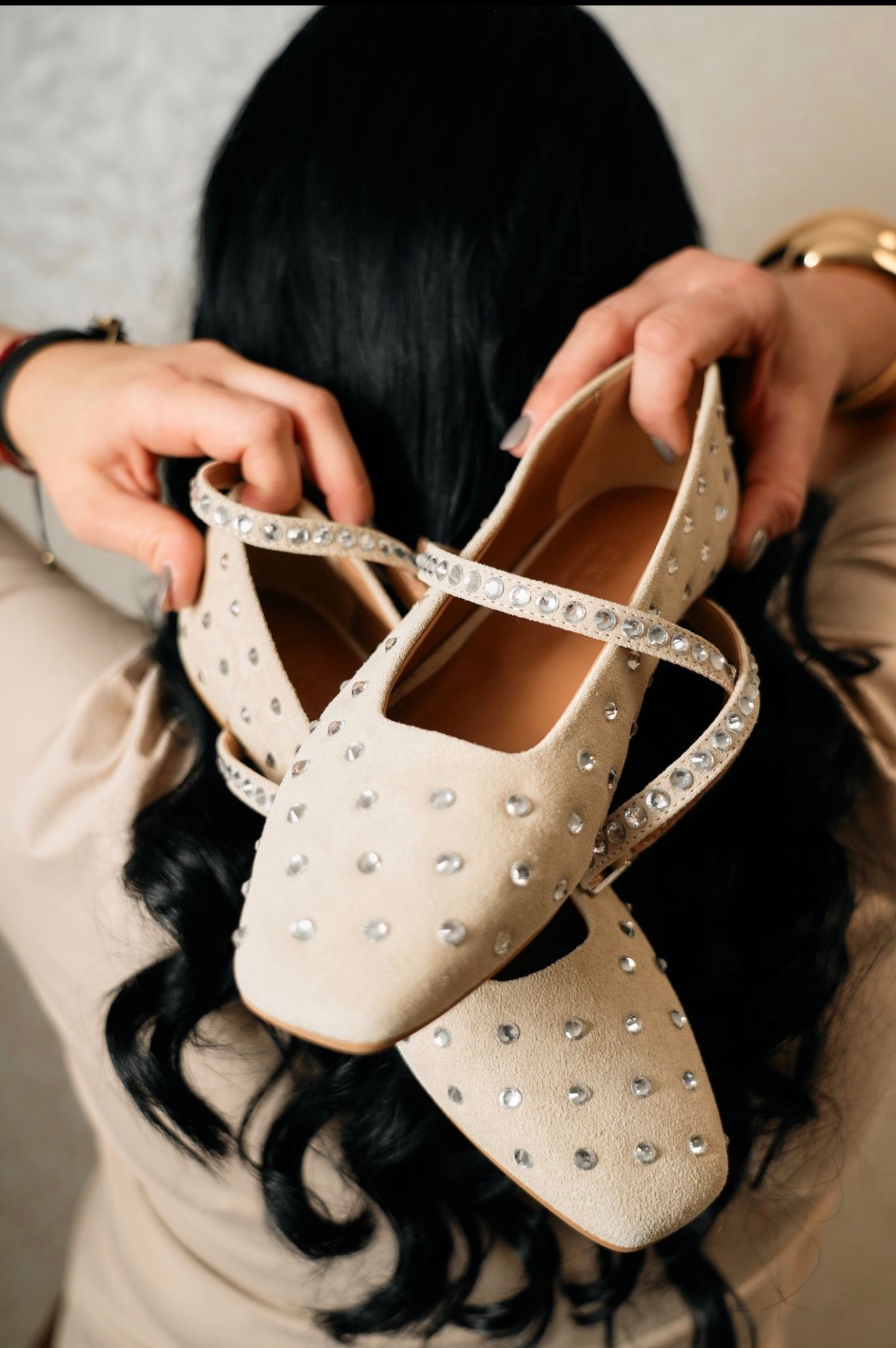 Balerínky S Kamienkami Beage By O La La