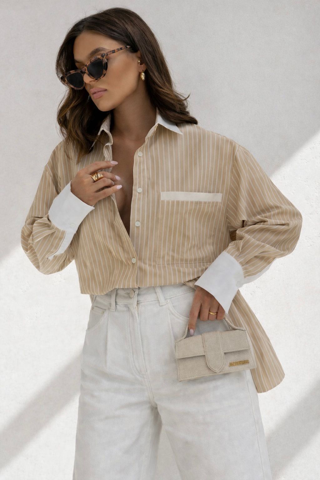 Košela One Hnedo Biele