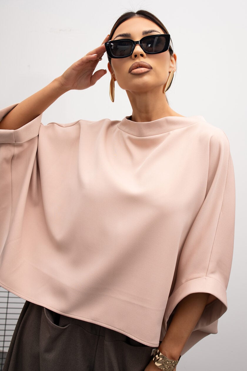 Dámska Kimonová Blúzka (Teplá Béžová)