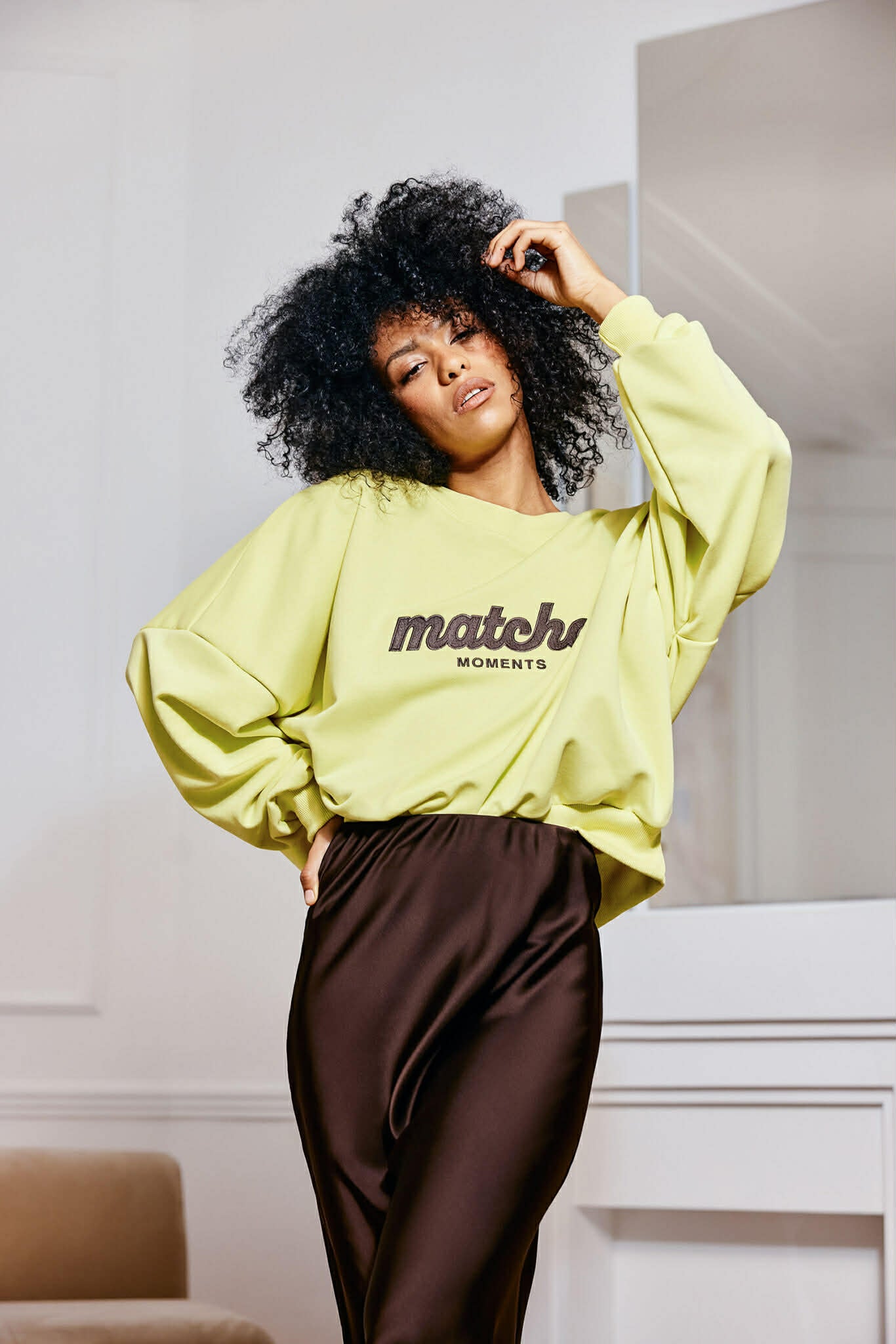 Sukňa Saténová Brown