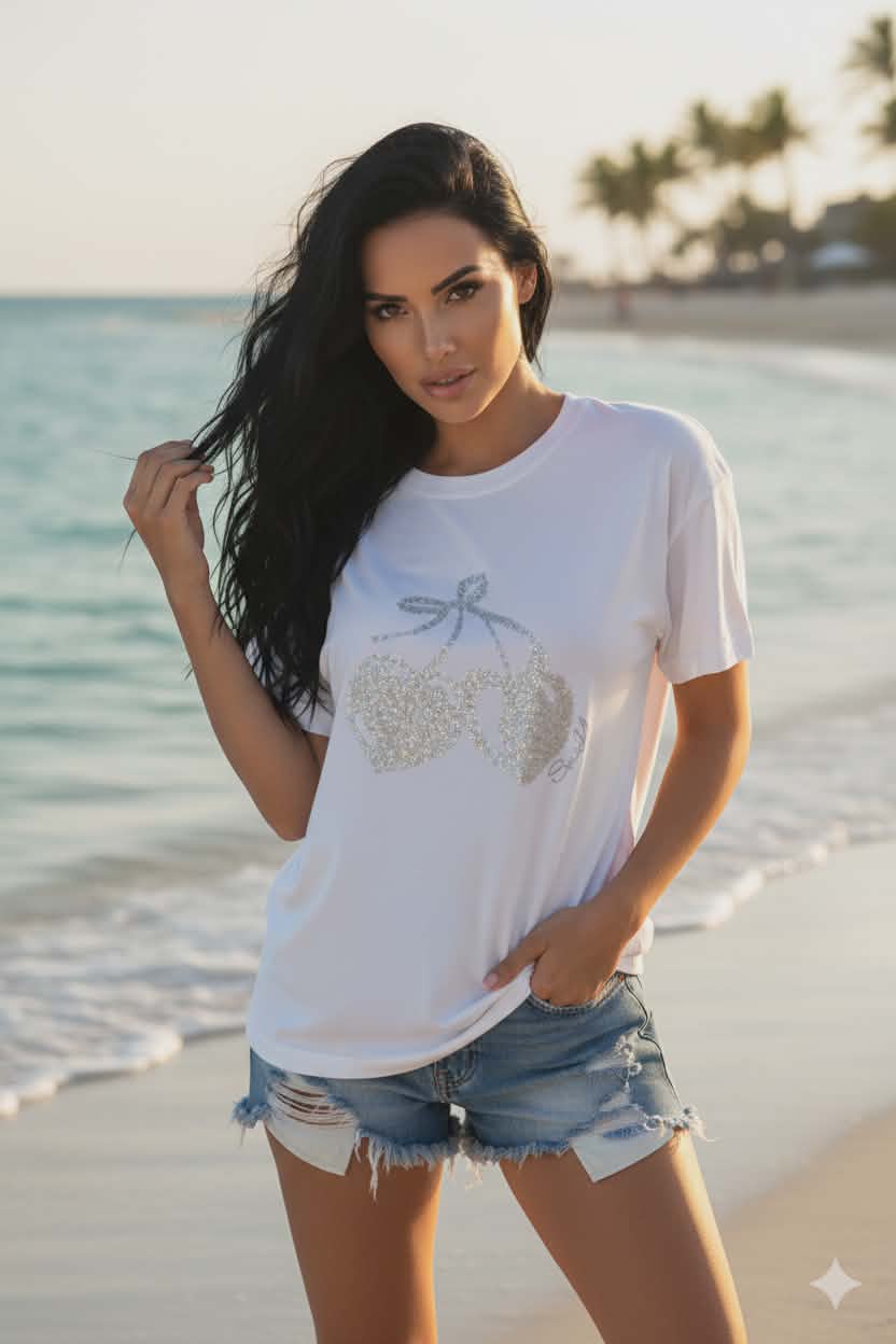 Tričko Cherry Silver